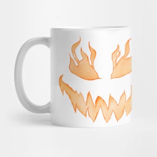 Pumpkin Face Spooky Smile - Black Mug